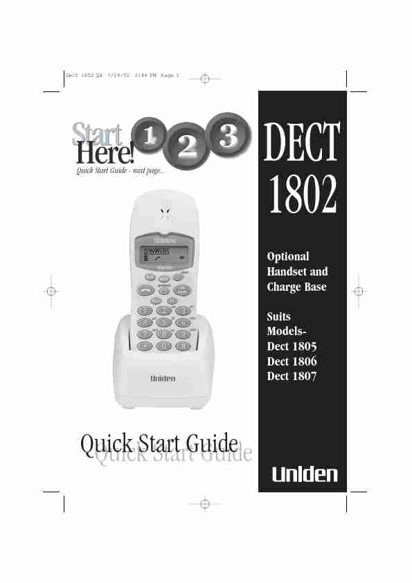 Uniden Cordless Telephone DECT 1806-page_pdf